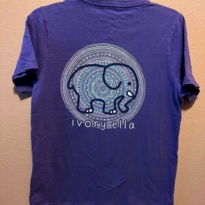 Ivory Ella purple elephant shirt